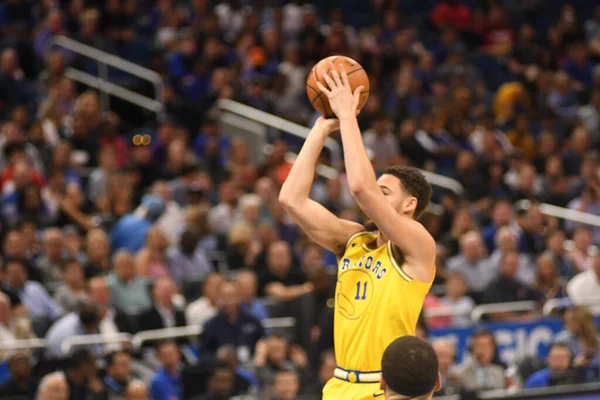 Orlando Magic Hospeda Golden State Warriors Amway Center Orlando Florida — Fotografia de Stock