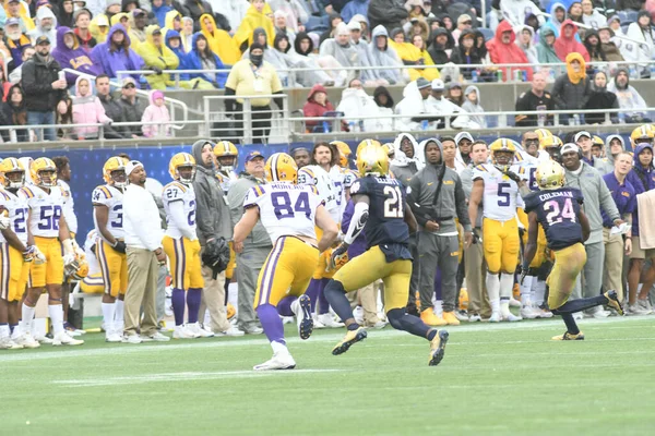 Notre Dame Face Lsu Κατά Διάρκεια Του Citrus Bowl Στο — Φωτογραφία Αρχείου