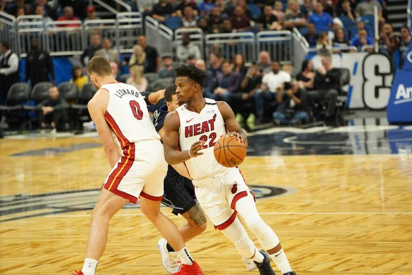 Jogo Basquete Temporada Nba Orlando Magic Miami Heat Janeiro 2020 — Fotografia de Stock