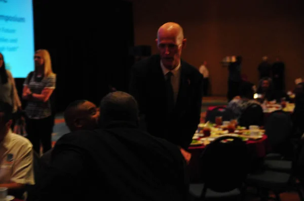 Gouverneur Floride Rick Scott Prend Parole Lors Symposium Faith Orlando — Photo