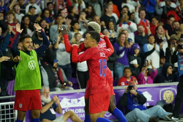 Amerikai Focicsapat Otthont Kanada Alatt Concacaf Nations League Match Exploria — Stock Fotó