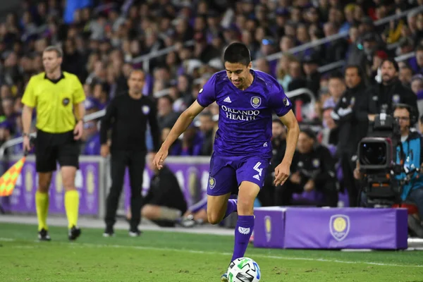 Orlando City Empfängt Real Salt Lake Exploria Stadium Samstag Den — Stockfoto