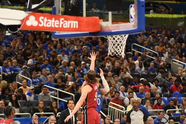 Orlando Magic Host Miami Heat Amway Center Στο Ορλάντο Της — Φωτογραφία Αρχείου