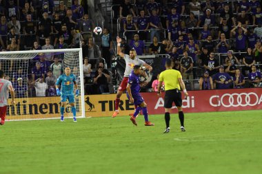 Orlando City 21 Temmuz 2019 tarihinde Florida, Orlando 'da Exploria Stadyumu' nda New York Red Bulls 'a ev sahipliği yaptı..