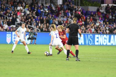 ABD, 7 Mart 2018 tarihinde Orlando City Stadyumu 'ndaki SheBelives Kupası' nda İngiltere ile karşı karşıya geldi.