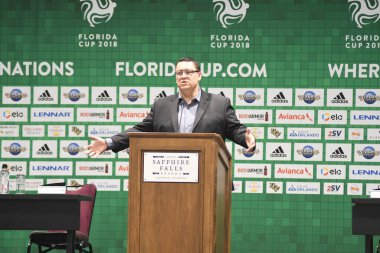 Basın Konferansı futbolcularının görüntüsü