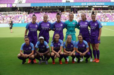 Orlando Pride 14 Nisan 2019 'da Orlando City Stadyumu' nda Portand Thorns 'a ev sahipliği yapıyor..