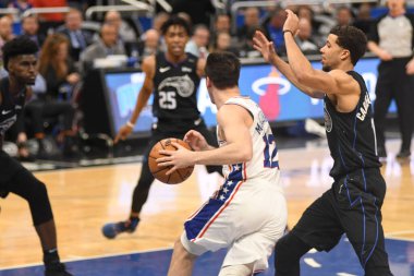Orlando Magic, Philadelphia 76ers 'ı 25 Mart 2019' da Orlando Florida 'daki Amway Arena' da ağırlıyor..