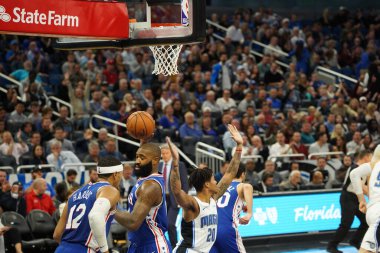 Orlando Magic, Philadelphia 76ers 'ı 13 Kasım 2019 Çarşamba günü Amway Center' da ağırlamaktadır. Fotoğraf: Marty Jean-Louis
