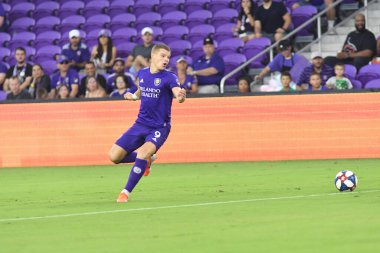 Orlando City 21 Temmuz 2019 tarihinde Florida, Orlando 'da Exploria Stadyumu' nda New York Red Bulls 'a ev sahipliği yaptı..
