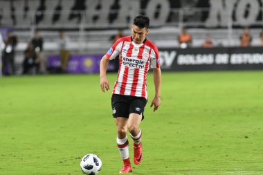 Korintliler, 10 Ocak 2018 'de Orlando City Stadyumu' nda düzenlenen Florida Kupası 'nda PSV Eindhoven' a karşı..  