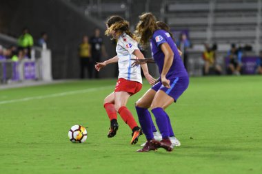 Orland Pride, 25 Ağustos 2018 'de Orlando Florida' daki Exploria Stadyumu 'nda Chicago Red Stars' a ev sahipliği yapıyor..  