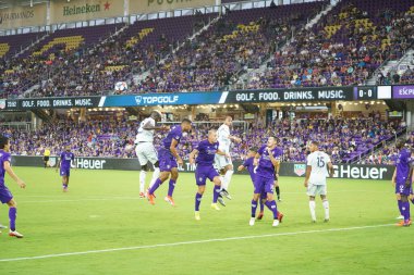 Orlando City SC, 19 Haziran 2019 Çarşamba günü Orlando 'daki Exploria Stadyumu' nda düzenlenen ABD Açık Kupası sırasında New England Devrimi 'ne ev sahipliği yaptı. 