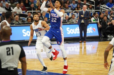Orlando Magic, Philadelphia 76ers 'ı 13 Kasım 2019 Çarşamba günü Amway Center' da ağırlamaktadır. Fotoğraf: Marty Jean-Louis
