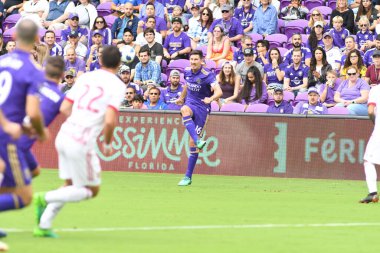 Orlando City, 31 Mart 2018 'de Orlando Florida' daki Exploria Stadyumu 'nda New York Red Bulls' a ev sahipliği yaptı..