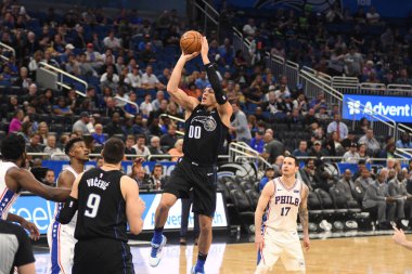 Orlando Magic, Philadelphia 76ers 'ı 25 Mart 2019' da Orlando Florida 'daki Amway Arena' da ağırlıyor..