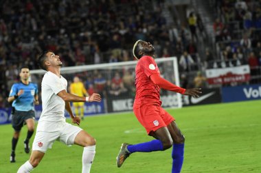 Amerikan Futbol Takımı 15 Kasım 2019 Cuma günü Orlando Florida 'daki Exploria Stadyumu' nda oynanan Concacaf Uluslar Ligi karşılaşmasında Kanada 'ya ev sahipliği yapmaktadır.