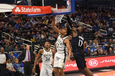 Orlando Magic, 19 Ocak 2019 Cumartesi günü Orlando Florida 'daki Amway Arena' da Milwaukee Doları 'na ev sahipliği yapıyor..
