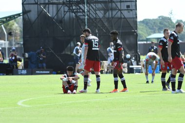 Toronto FC, 13 Temmuz 2020 tarihinde Orlando Florida 'daki ESPN Wild World of Sports' ta düzenlenen MLS Back Tournament sırasında D.C. United ile karşılaştı. Fotoğraf: Marty Jean-Louis