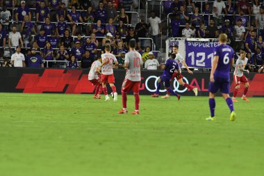 Orlando City 21 Temmuz 2019 tarihinde Florida, Orlando 'da Exploria Stadyumu' nda New York Red Bulls 'a ev sahipliği yaptı..