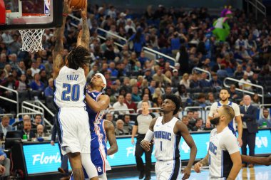 Orlando Magic, Philadelphia 76ers 'ı 13 Kasım 2019 Çarşamba günü Amway Center' da ağırlamaktadır. Fotoğraf: Marty Jean-Louis