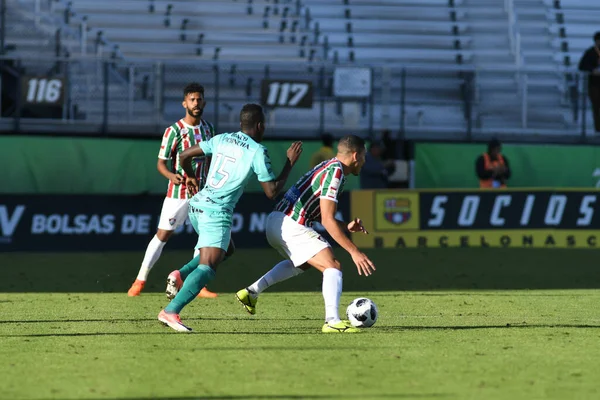 Fluminense Barcelona Tijdens Florida Cup Het Spectrum Stadion Januari 2018 — Stockfoto