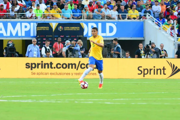 Brazília Szembesül Haitivel Copa America Centenario Alatt Orlando Floridában Camping — Stock Fotó