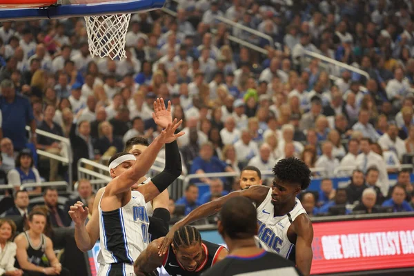 Orlando Magic Host Toronto Rapters Tijdens Nba Playoff Ronde Amway — Stockfoto