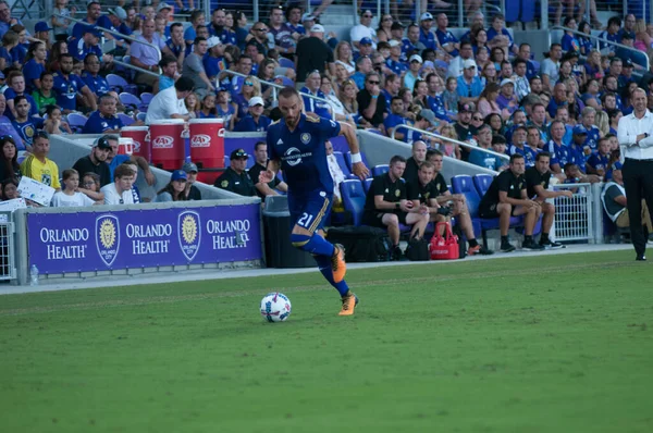 Orlando City Acoge Columbus Crew Orlando City Stadium Orlando Florida —  Fotos de Stock