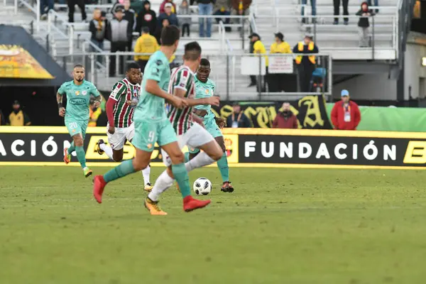 Fluminense Barcelona Florida Cup Spectrum Stadium January 2018 Orlando Florida — Stock Photo, Image