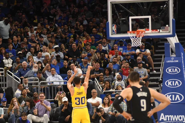 Orlando Magic Φιλοξενεί Τους Golden State Warriors Στο Amway Center — Φωτογραφία Αρχείου