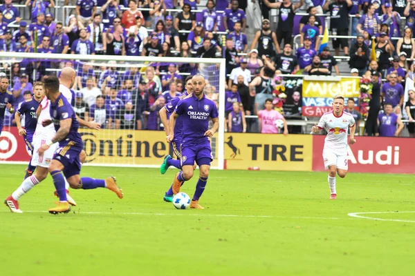 Orlando City Värd För New York Red Bulls Exploria Stadium — Stockfoto