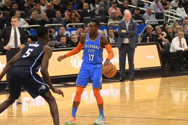 Orlando Magic Värd För Oklahomacity Thunder Amway Center Orlando Florida — Stockfoto