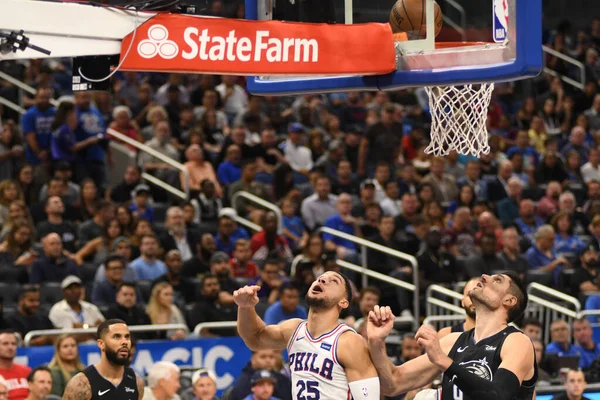 Orlando Magic Hospeda Philadelphia 76Ers Amway Center Orlando Florida Novembro — Fotografia de Stock