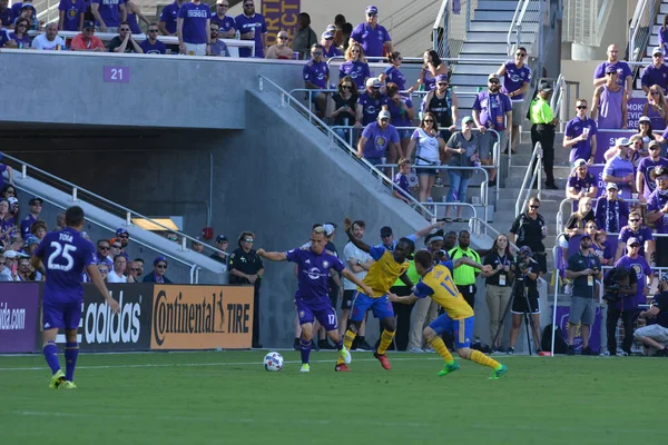 Orlando City Hostí Colorado Rapids Stadionu Orlando City Orlandu Floridě — Stock fotografie