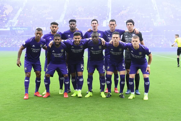 Orlando City Acoge Montreal Impact Orlando City Stadium Orlando Florida — Foto de Stock