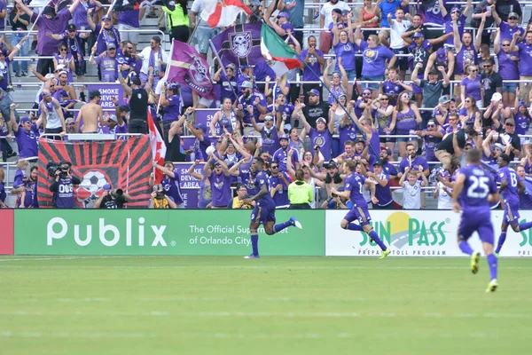 Orlando City Acoge Galaxy Citrus Bowl Orlando Florida Abril 2017 — Foto de Stock