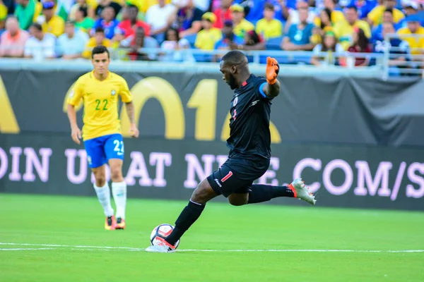 Brazilië Tegenover Haïti Tijdens Copa America Centenario Orlando Florida Camping — Stockfoto