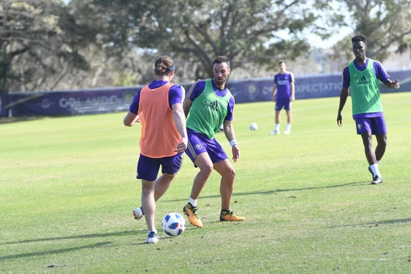 Orlando Şehir Futbol Kulübü Sahada — Stok fotoğraf