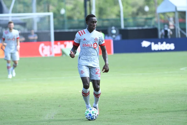 Toronto FC, 13 Temmuz 2020 tarihinde Orlando Florida 'daki ESPN Wild World of Sports' ta düzenlenen MLS Back Tournament sırasında D.C. United ile karşılaştı. Fotoğraf: Marty Jean-Louis