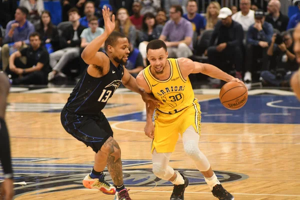 Orlando Magic Hostí Zlaté Státní Bojovníky Amway Center Orlandu Floridě — Stock fotografie