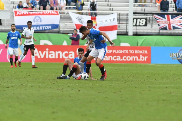 Rangers Corinthians Durante Copa Flórida Spectrum Stadium Janeiro 2018 Orlando — Fotografia de Stock