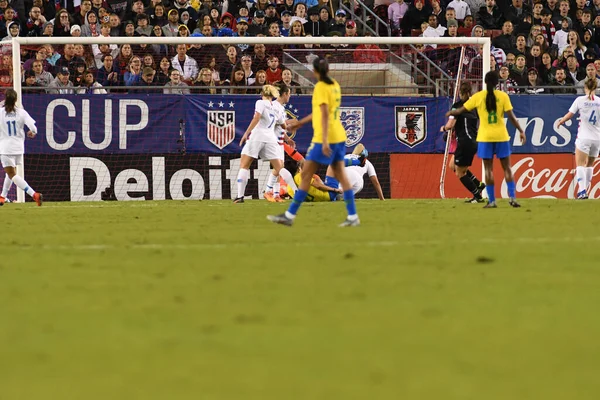 Shebelieves Cup Finale Met Usa Brazilië Raymond James Stadium Tampa — Stockfoto