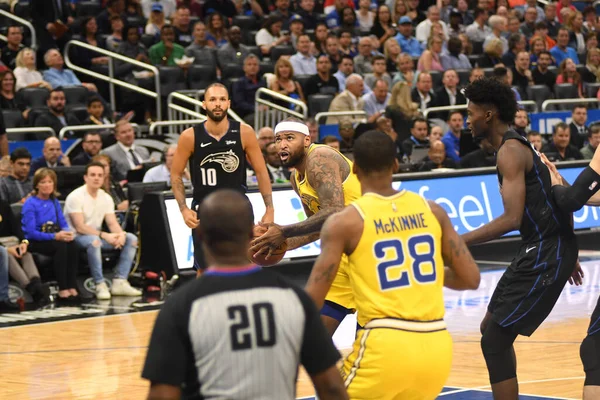 Orlando Magic Värd För Golden State Warriors Amway Center Orlando — Stockfoto