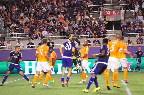 Orlando City Ospita Houston Dynamo Luglio 2016 Camping World Stadium — Foto Stock