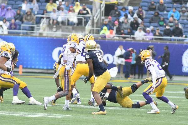 Notre Dame Affronta Lsu Durante Citrus Bowl Camping World Stadium — Foto Stock