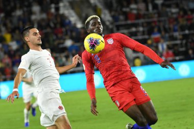 Amerikan Futbol Takımı 15 Kasım 2019 Cuma günü Orlando Florida 'daki Exploria Stadyumu' nda oynanan Concacaf Uluslar Ligi karşılaşmasında Kanada 'ya ev sahipliği yapmaktadır.