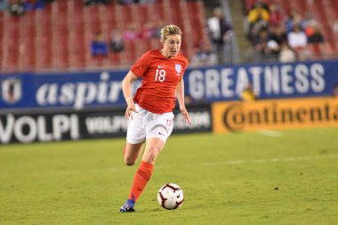 Japonya, İngiltere 'ye karşı Raymond James Stadyumu' nda 5 Mart 2019 'da Tampa Florida' da.  