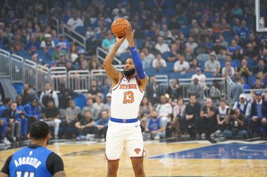 Orlando Magic host the New York Knicks at the Amway Center in Orlando Forida on Wednesday, October 30, 2019. clipart
