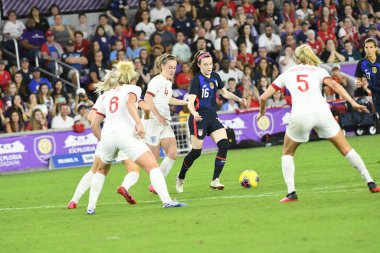 5 Mart 2020 'de Orlando Florida' daki Exploria Stadyumu 'nda düzenlenen 2020 SheBelieves Kupası' nda ABD - İngiltere Karşılaşması 